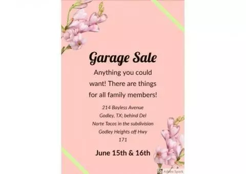 Come visit our Garage Sale!